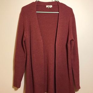 Burgundy Brooks Brothers Wool Cardigan